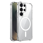 Genomskinligt magnetiskt skal till Samsung Galaxy S25 Ultra Airbag Stötsäkert 2.0mm TPU + PC-mobilskal