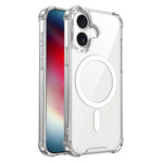 Clear Magnetic Case for iPhone 17 Airbag Shockproof 2.0mm TPU + PC Phone Cover