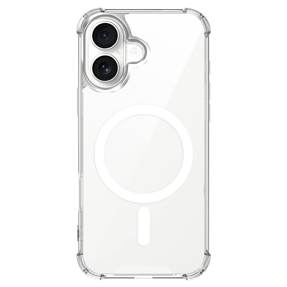 Clear Magnetic Case for iPhone 17 Airbag Shockproof 2.0mm TPU + PC Phone Cover