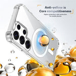 Clear Magnetic Case for Samsung Galaxy S26 Ultra Airbag Shockproof 2.0mm TPU + PC Phone Cover