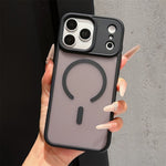 For iPhone 18 Pro / 17 Pro Magnetic Case TPU + PC Rubberized Finish Phone Cover