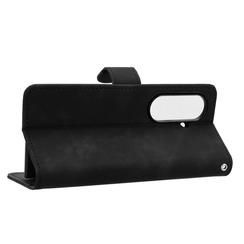 For Samsung Galaxy Z Fold8 Ultra Case Skin-touch PU Leather Wallet Card Holder Phone Cover