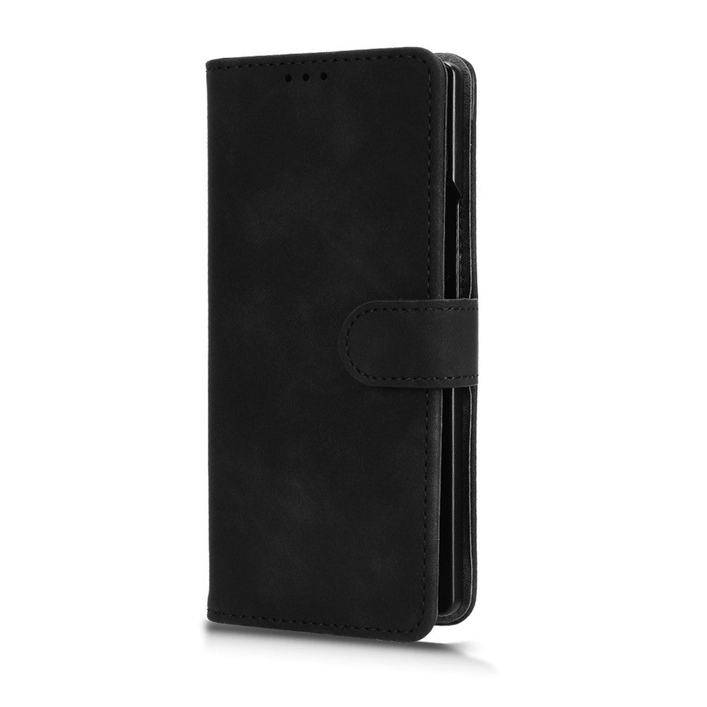 For Samsung Galaxy Z Fold8 Ultra Case Skin-touch PU Leather Wallet Card Holder Phone Cover