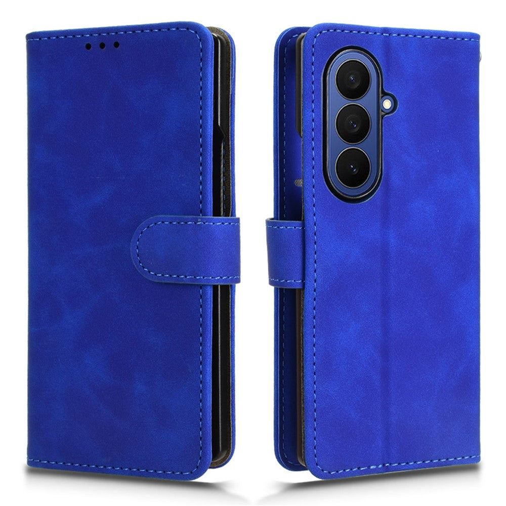 For Samsung Galaxy Z Fold8 Ultra Case Skin-touch PU Leather Wallet Card Holder Phone Cover