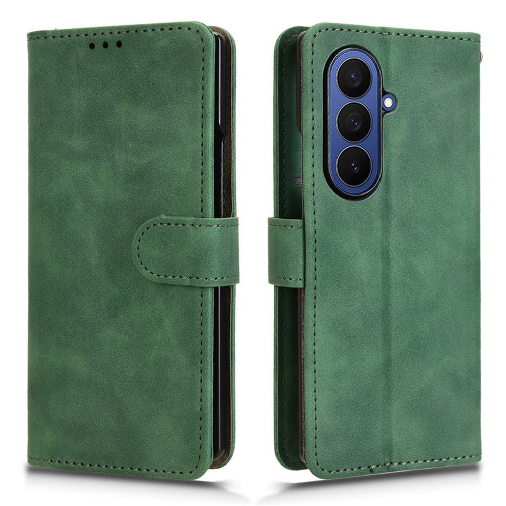 For Samsung Galaxy Z Fold8 Ultra Case Skin-touch PU Leather Wallet Card Holder Phone Cover