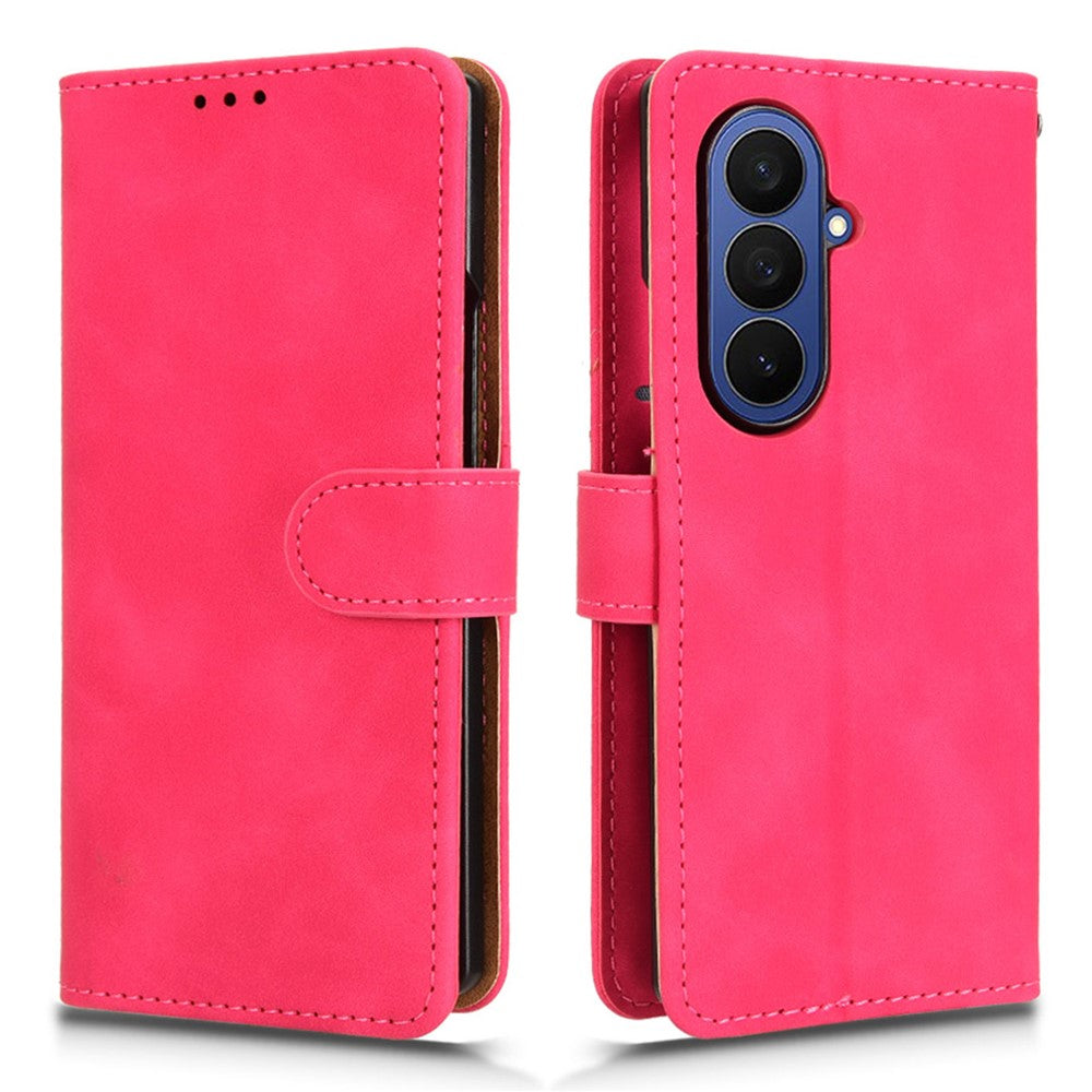 For Samsung Galaxy Z Fold8 Ultra Case Skin-touch PU Leather Wallet Card Holder Phone Cover
