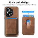 Honor 400 Pro 5G (Global) Magnetisk Cover Retro Læder + TPU Telefoncover med Aftagelig Kortlomme
