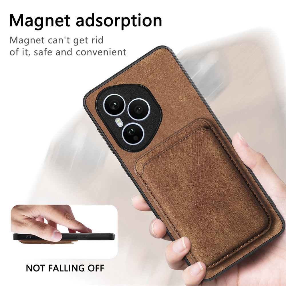 Honor 400 Pro 5G (Global) Magnetisk Cover Retro Læder + TPU Telefoncover med Aftagelig Kortlomme