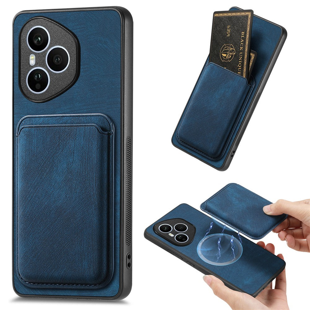 Honor 400 Pro 5G (Global) Magnetisk Cover Retro Læder + TPU Telefoncover med Aftagelig Kortlomme