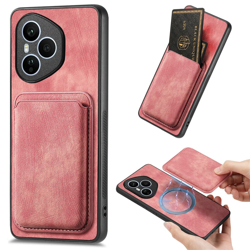 Honor 400 Pro 5G (Global) Magnetisk Cover Retro Læder + TPU Telefoncover med Aftagelig Kortlomme