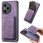 Honor 400 Pro 5G (Global) Magnetisk Cover Retro Læder + TPU Telefoncover med Aftagelig Kortlomme