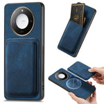 For Honor X60 5G Magnetic Case Retro Leather + TPU Phone Cover with Detachable Card Slot