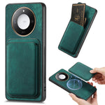 For Honor X60 5G Magnetic Case Retro Leather + TPU Phone Cover with Detachable Card Slot