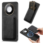 For Honor X60 5G Magnetic Case Retro Leather + TPU Phone Cover with Detachable Card Slot