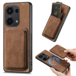 For Xiaomi Redmi Note 13 Pro 4G  /  Poco M6 Pro 4G Magnetic Case Retro Leather + TPU Phone Cover with Detachable Card Slot