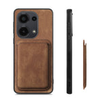 For Xiaomi Redmi Note 13 Pro 4G  /  Poco M6 Pro 4G Magnetic Case Retro Leather + TPU Phone Cover with Detachable Card Slot