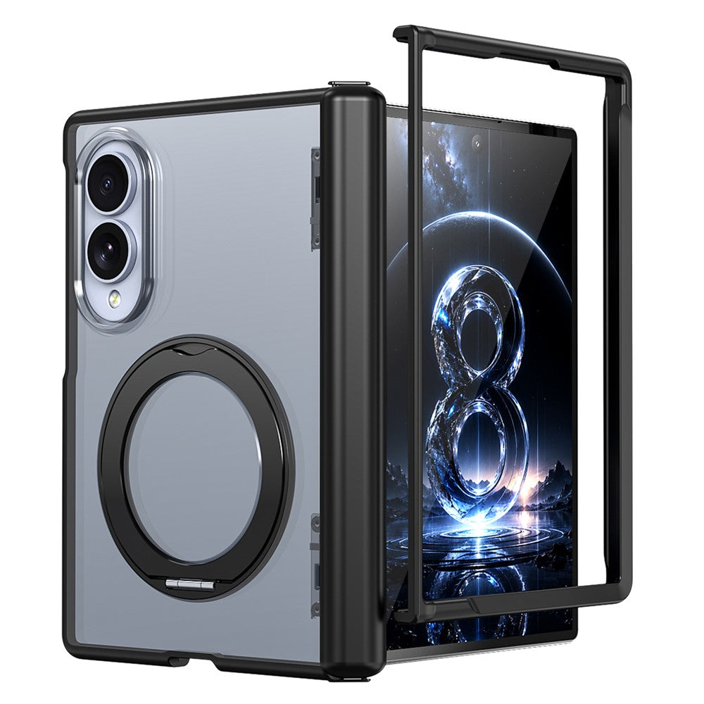 Til Samsung Galaxy Z Fold8 cover magnetisk støtteben auto-tilbagespring hængsel stødsikkert PC + TPU telefoncover