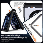 Til Samsung Galaxy Z Fold8 cover magnetisk støtteben auto-tilbagespring hængsel stødsikkert PC + TPU telefoncover