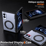 Til Samsung Galaxy Z Fold8 cover magnetisk støtteben auto-tilbagespring hængsel stødsikkert PC + TPU telefoncover