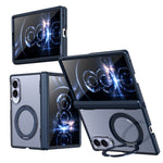 Til Samsung Galaxy Z Fold8 cover magnetisk støtteben auto-tilbagespring hængsel stødsikkert PC + TPU telefoncover