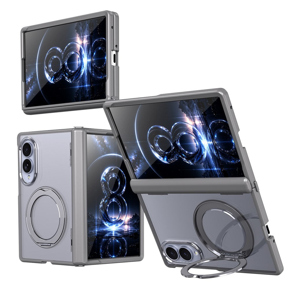 Til Samsung Galaxy Z Fold8 cover magnetisk støtteben auto-tilbagespring hængsel stødsikkert PC + TPU telefoncover