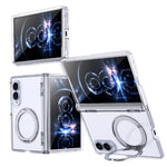 Til Samsung Galaxy Z Fold8 cover magnetisk støtteben auto-tilbagespring hængsel stødsikkert PC + TPU telefoncover