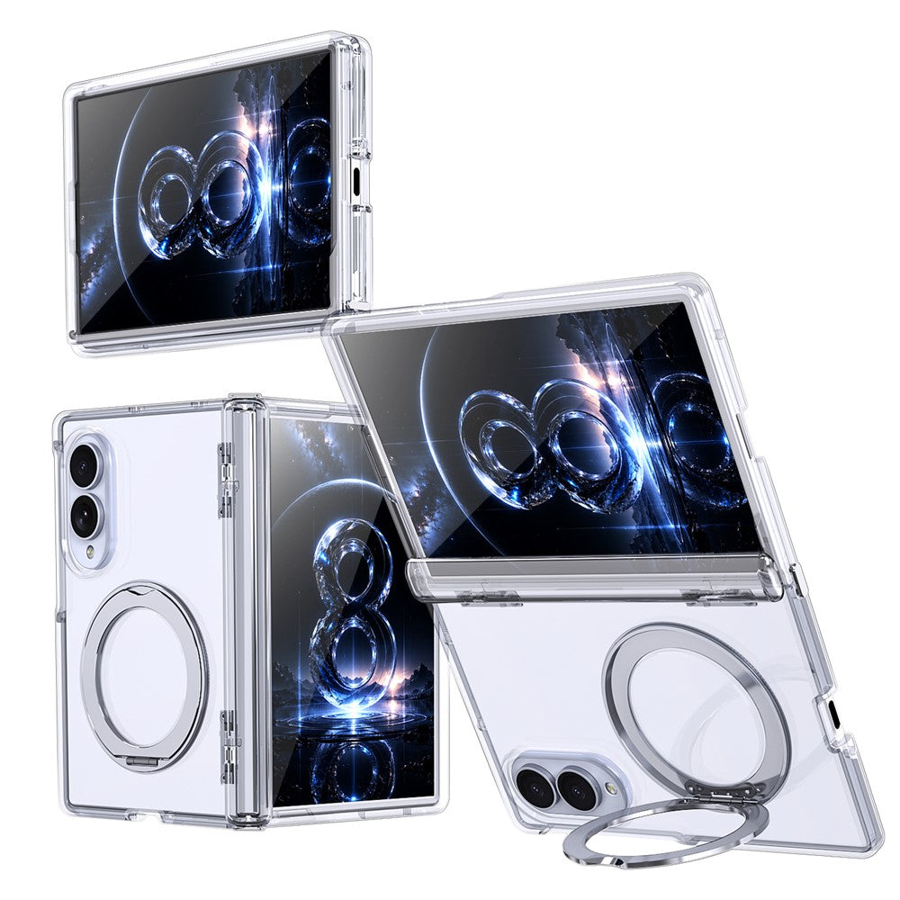 Til Samsung Galaxy Z Fold8 cover magnetisk støtteben auto-tilbagespring hængsel stødsikkert PC + TPU telefoncover