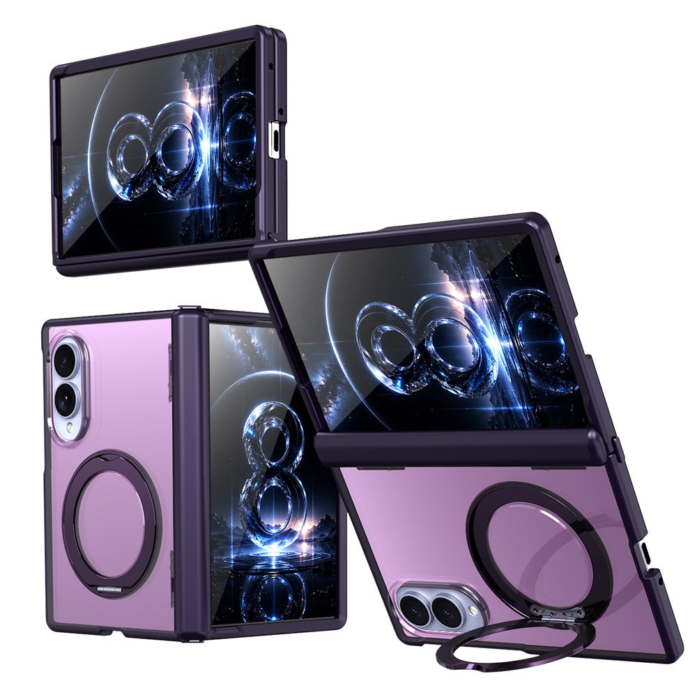 Til Samsung Galaxy Z Fold8 cover magnetisk støtteben auto-tilbagespring hængsel stødsikkert PC + TPU telefoncover
