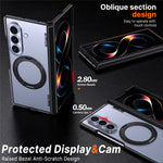 For Samsung Galaxy Z Fold8 Ultra Case Magnetic Kickstand Auto Rebound Hinge Shockproof PC + TPU Phone Cover
