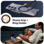 For Samsung Galaxy Z Fold8 Ultra Case Magnetic Kickstand Auto Rebound Hinge Shockproof PC + TPU Phone Cover