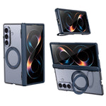 For Samsung Galaxy Z Fold8 Ultra Case Magnetic Kickstand Auto Rebound Hinge Shockproof PC + TPU Phone Cover