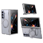 For Samsung Galaxy Z Fold8 Ultra Case Magnetic Kickstand Auto Rebound Hinge Shockproof PC + TPU Phone Cover