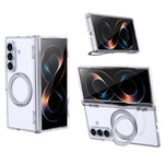 For Samsung Galaxy Z Fold8 Ultra Case Magnetic Kickstand Auto Rebound Hinge Shockproof PC + TPU Phone Cover