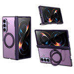 For Samsung Galaxy Z Fold8 Ultra Case Magnetic Kickstand Auto Rebound Hinge Shockproof PC + TPU Phone Cover