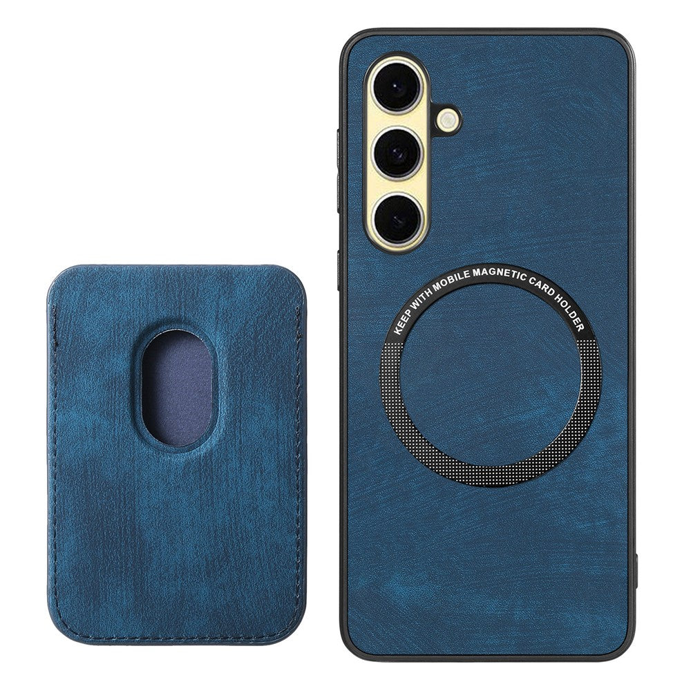 Samsung Galaxy A18 5G / A18 4G / A17 5G / A17 4G Magnetiskt fodral Retro Läder + TPU mobilskal med Avtagbar Kortplats