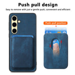 Samsung Galaxy A18 5G / A18 4G / A17 5G / A17 4G Magnetiskt fodral Retro Läder + TPU mobilskal med Avtagbar Kortplats