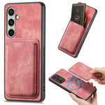 Samsung Galaxy A18 5G / A18 4G / A17 5G / A17 4G Magnetiskt fodral Retro Läder + TPU mobilskal med Avtagbar Kortplats