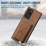 Til Samsung Galaxy Note20 Ultra / Note20 Ultra 5G Magnetisk Etui Retro Læder + TPU Telefoncover med Aftagelig Kortplads