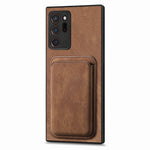 Til Samsung Galaxy Note20 Ultra / Note20 Ultra 5G Magnetisk Etui Retro Læder + TPU Telefoncover med Aftagelig Kortplads