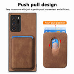 Til Samsung Galaxy Note20 Ultra / Note20 Ultra 5G Magnetisk Etui Retro Læder + TPU Telefoncover med Aftagelig Kortplads