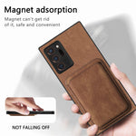 Til Samsung Galaxy Note20 Ultra / Note20 Ultra 5G Magnetisk Etui Retro Læder + TPU Telefoncover med Aftagelig Kortplads