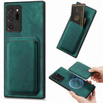 Til Samsung Galaxy Note20 Ultra / Note20 Ultra 5G Magnetisk Etui Retro Læder + TPU Telefoncover med Aftagelig Kortplads