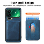 For Xiaomi 17 Pro Magnetic Case Retro Leather + TPU Phone Cover with Detachable Card Slot