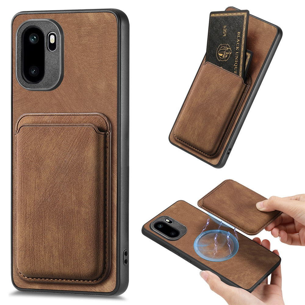 OnePlus Ace 6 5G / Ace 6T 5G Magnetiskt fodral Retro Läder + TPU mobilskal med Avtagbar Kortplats