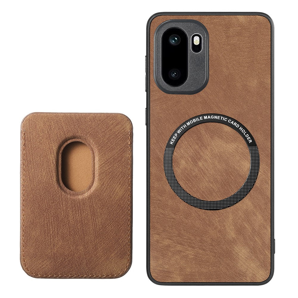 OnePlus Ace 6 5G / Ace 6T 5G Magnetiskt fodral Retro Läder + TPU mobilskal med Avtagbar Kortplats