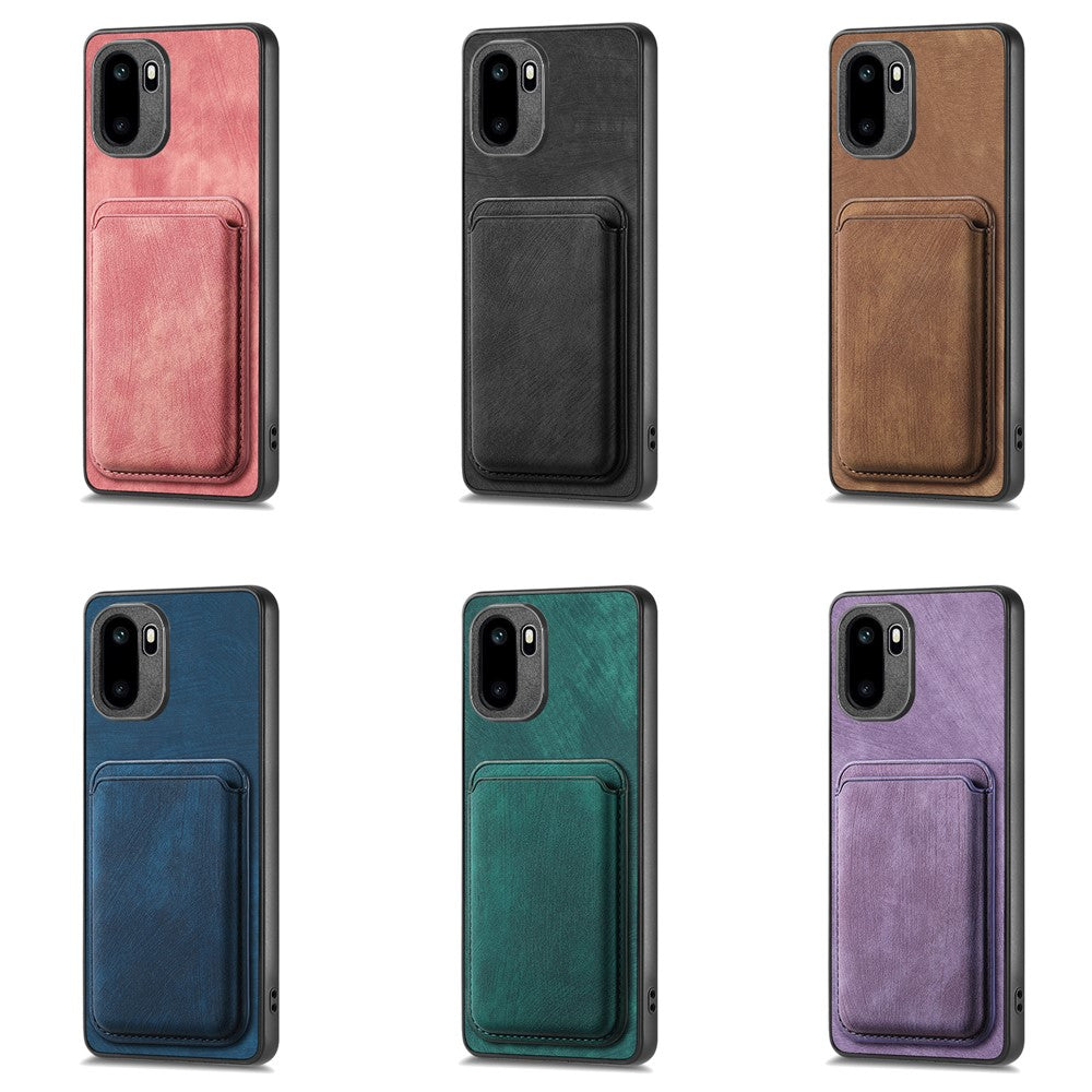 OnePlus Ace 6 5G / Ace 6T 5G Magnetiskt fodral Retro Läder + TPU mobilskal med Avtagbar Kortplats