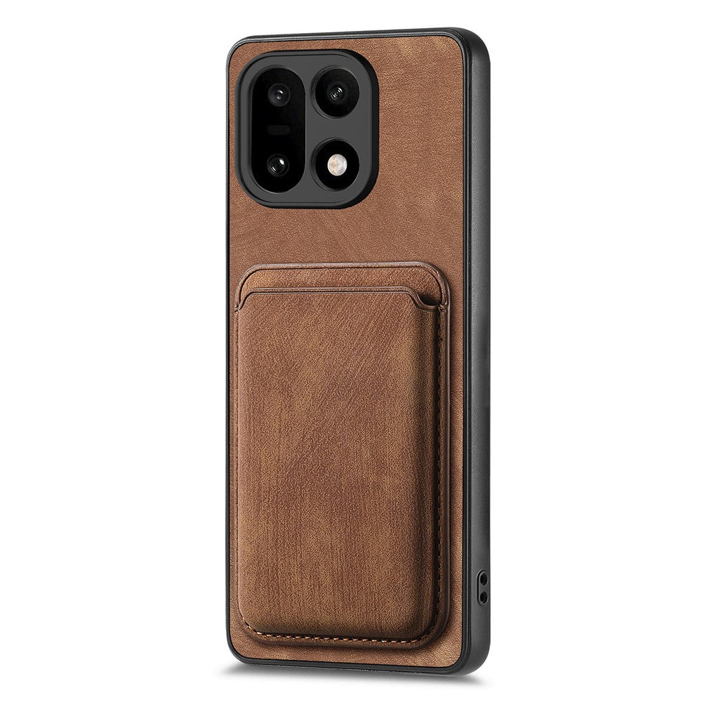 Til OnePlus 15 5G Magnetisk Etui Retro Læder + TPU Telefoncover med Aftagelig Kortplads