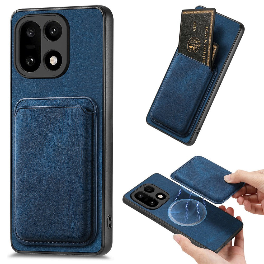 Til OnePlus 15 5G Magnetisk Etui Retro Læder + TPU Telefoncover med Aftagelig Kortplads