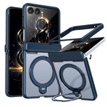 For Samsung Galaxy Z Flip8 Case Magnetic Rotatable Kickstand Hinge Protection PC + TPU Anti Drop Phone Cover