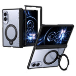 For Samsung Galaxy Z Fold8 Case Magnetic Rotatable Kickstand Hinge Protection PC + TPU Anti Drop Phone Cover